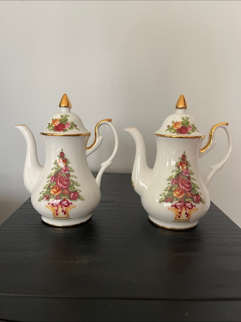 Royal Albert Christmas Salt & Pepper Shakers